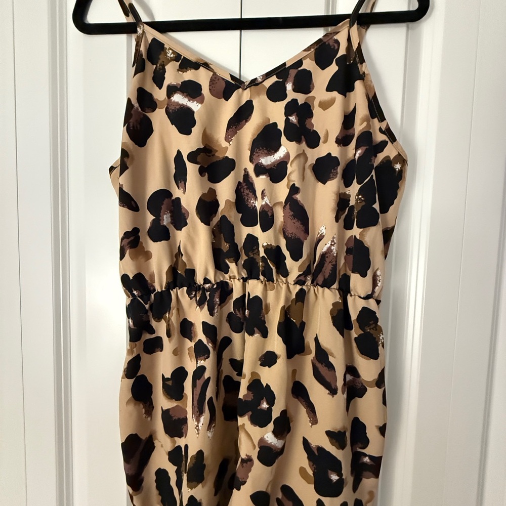 SHEIN Leopard Patterned Romper